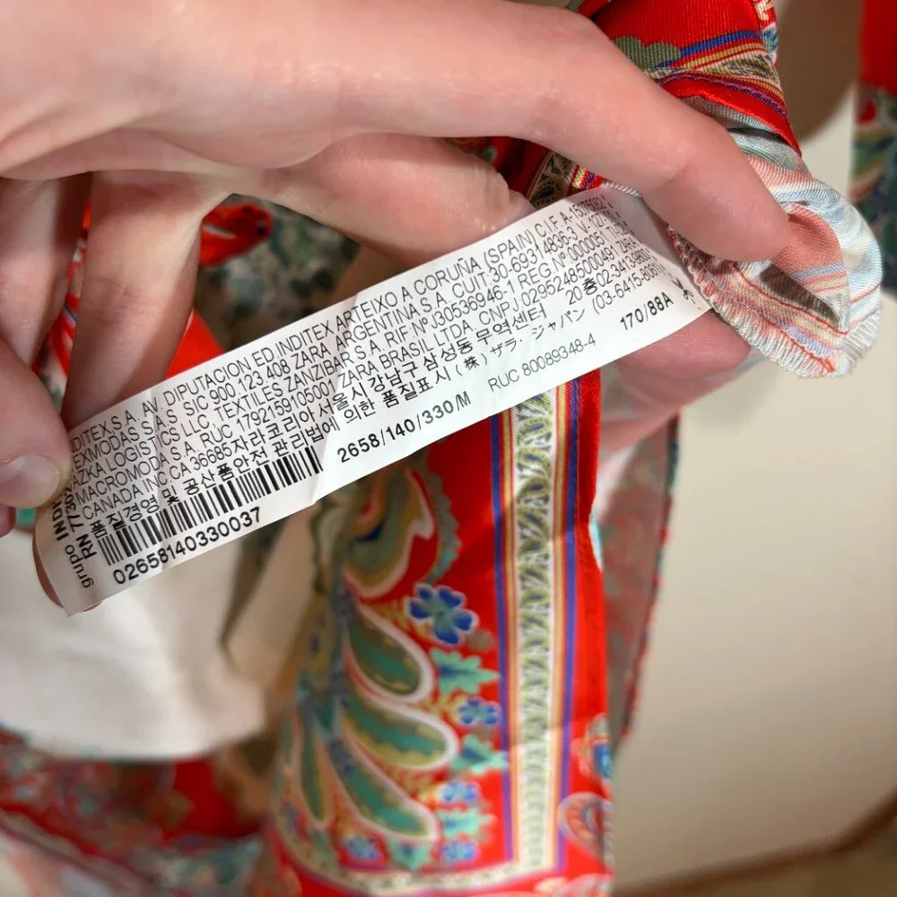 Zara Multicolor Printed Button Up Maxi Midi Shirt Dress - Picture 12 of 16